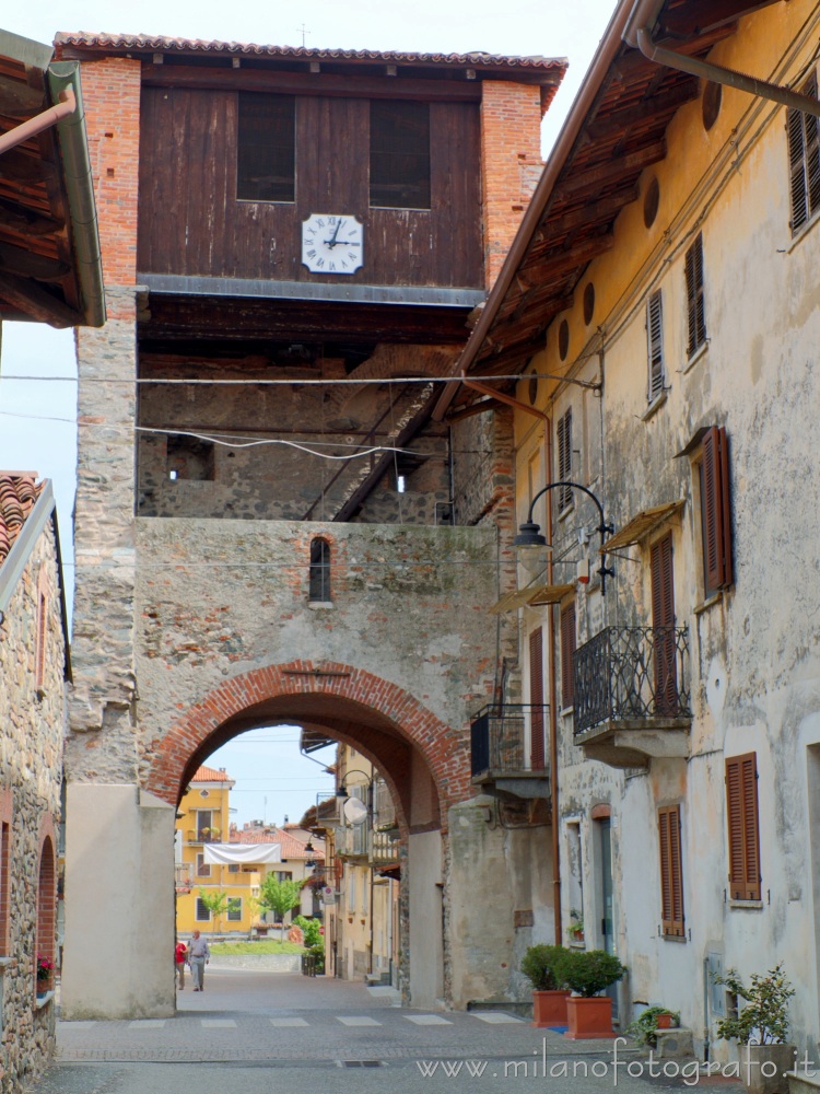 Piverone (Torino, Italy) - Internal side of the antique tower access door to the town